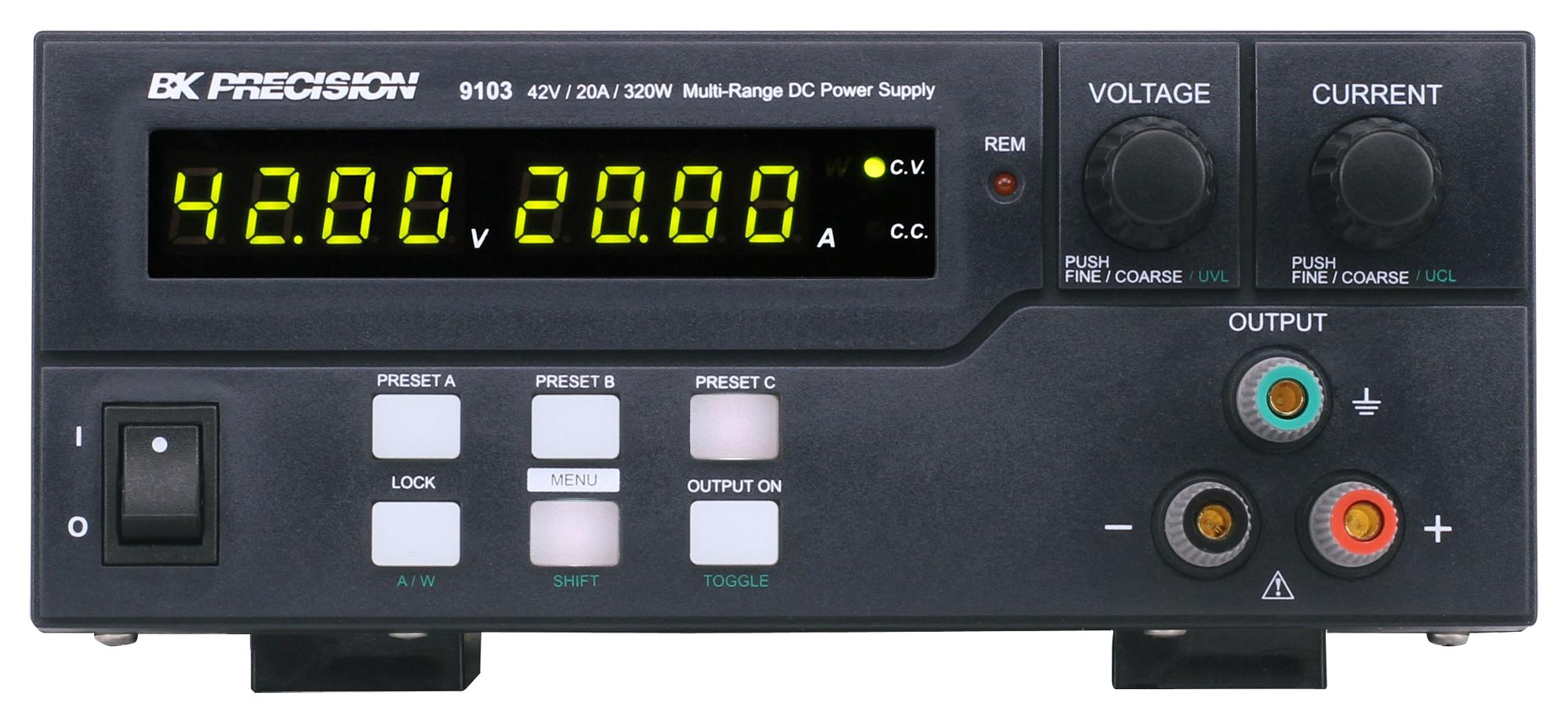 BK9103 MULTI-RANGE DC PWR SUPPLY, 320W, 42V/20A B&K PRECISION