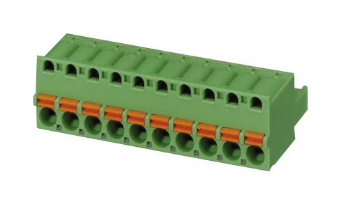 FKC 2,5/10-ST TERMINAL BLOCK, PLUGGABLE, 10POS, 12AWG PHOENIX CONTACT