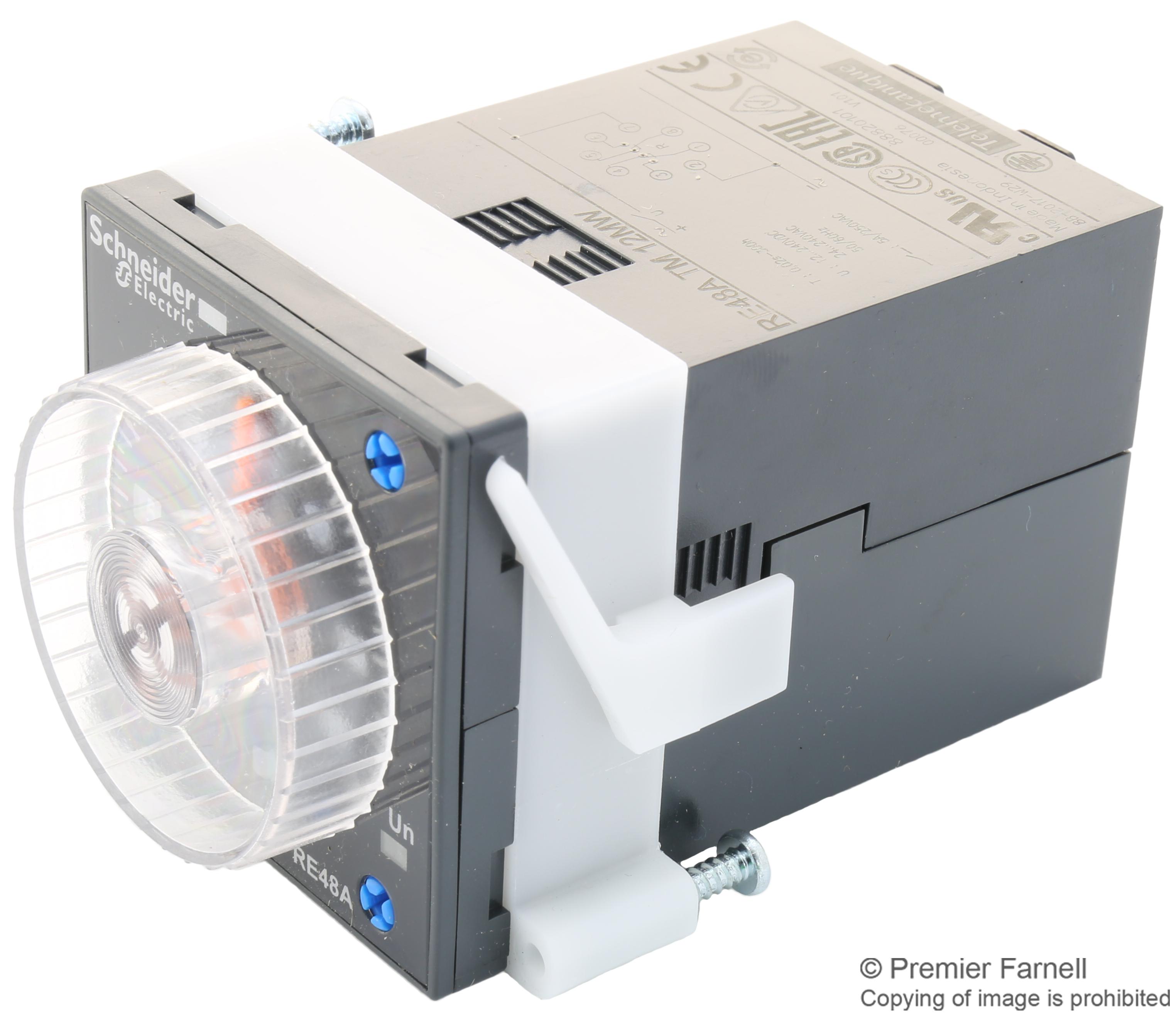 RE48ATM12MW TIME DELAY RELAY, DPDT, 300HOUR, 240V SCHNEIDER ELECTRIC