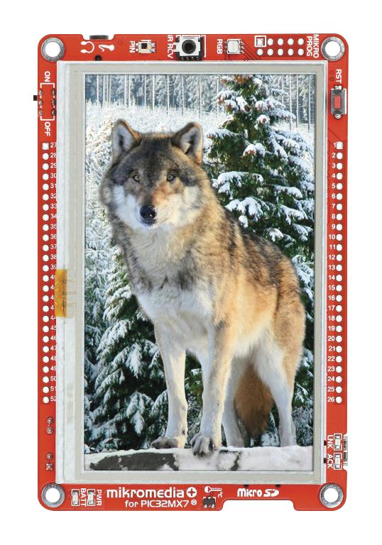 MIKROE-1399 DEV BRD, SMART DISPLAY AND DEV PLATFORM MIKROELEKTRONIKA