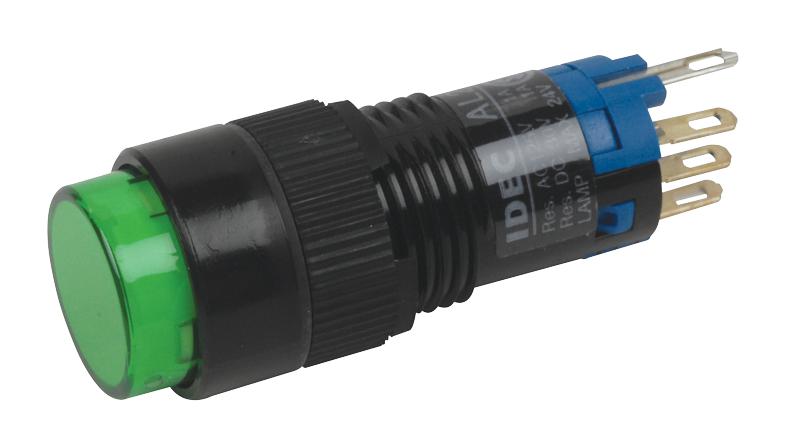 AL2M-M11PG SWITCH, PUSHBUTTON, SPDT, 3A, 250V IDEC