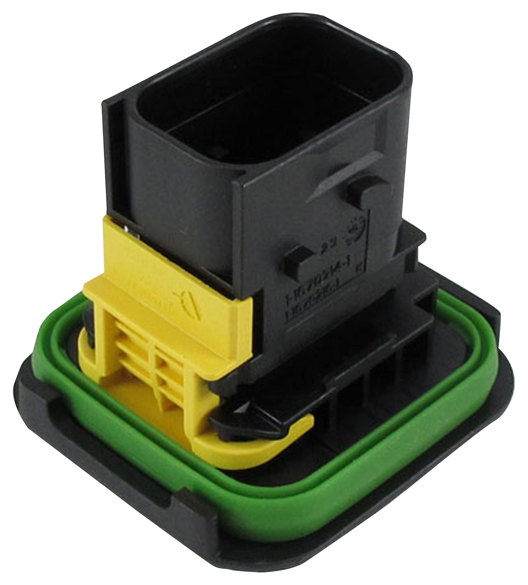 1-1670214-1 PLUG HOUSING, 7POS, GF PBT, BLACK TE CONNECTIVITY