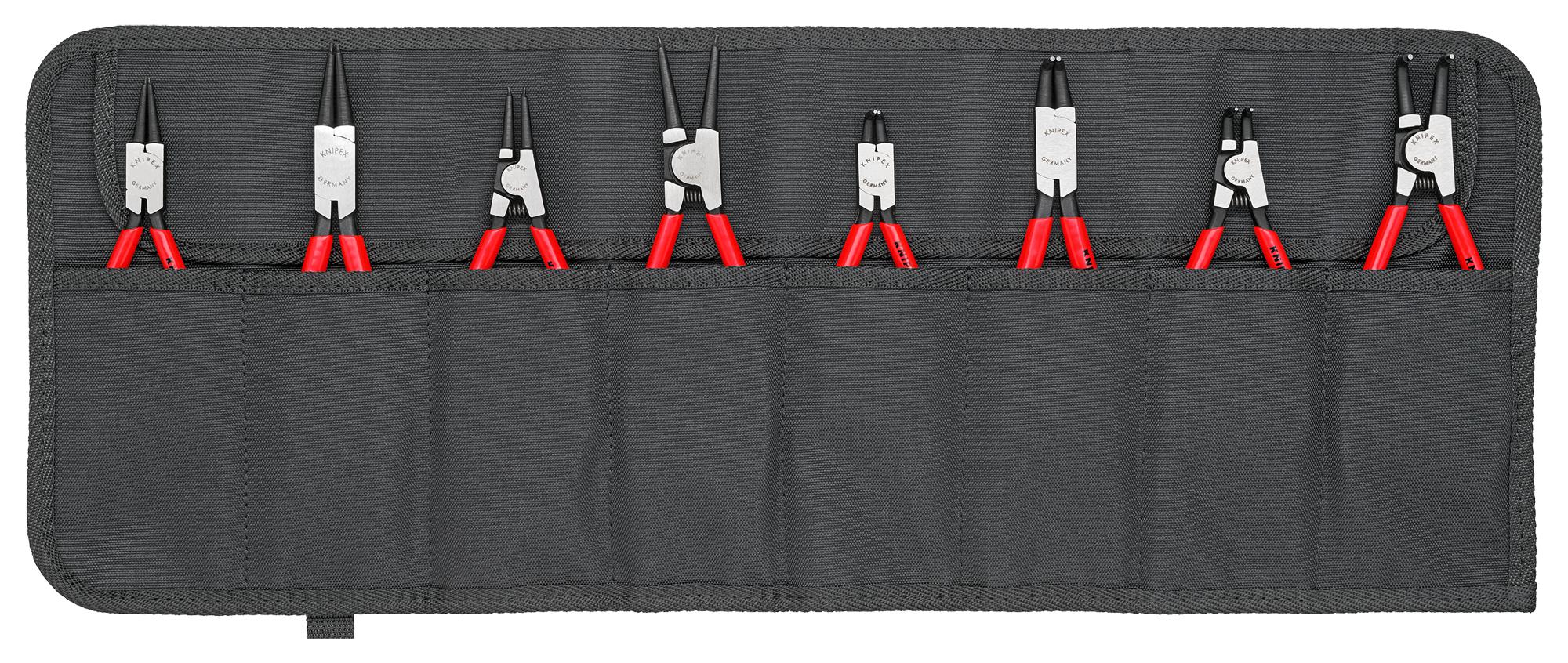 00 19 58 V01 CIRCLIP PLIER SET, 8 PIECE KNIPEX