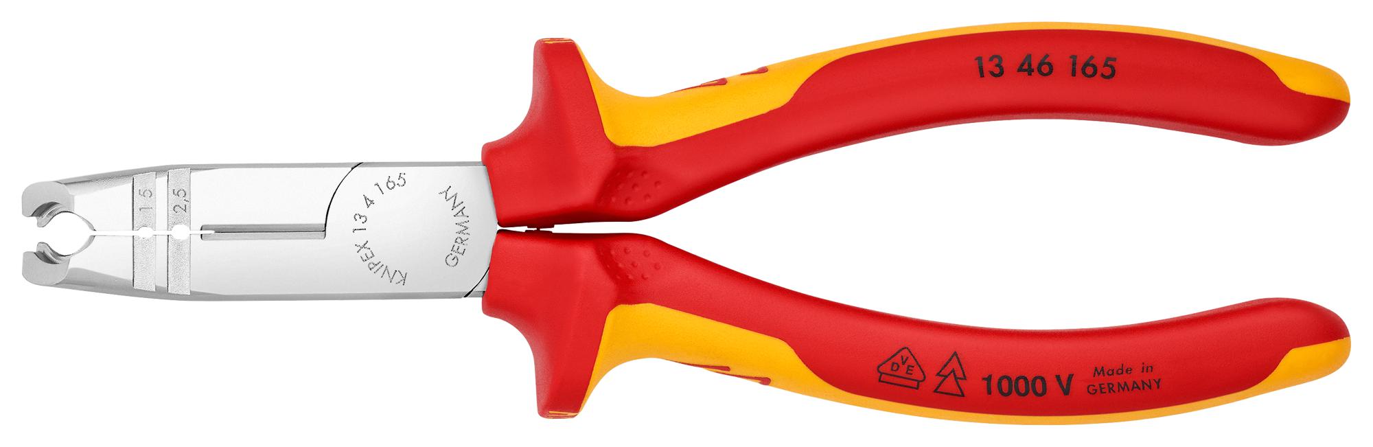 13 46 165 DISMANTLING PLIER, 165MM, 2.5MM2 KNIPEX