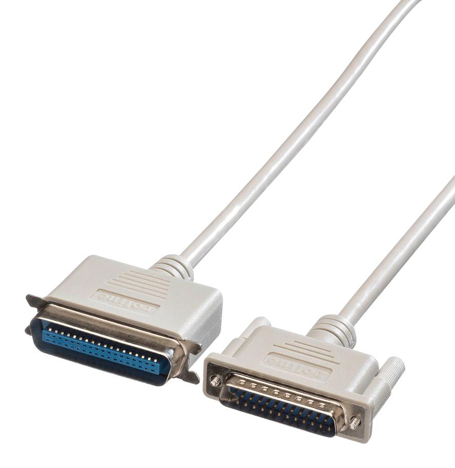 11.01.1090 COMPUTER CORD, D-SUB 25P/CN 36P PLUG, 9M ROLINE