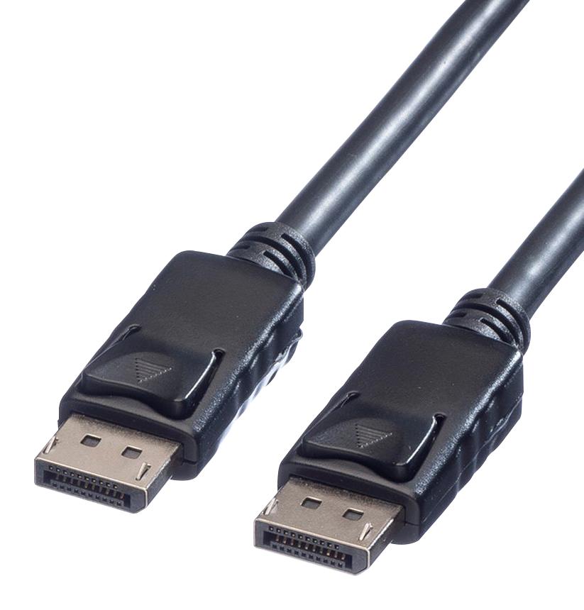 11.04.5602 AUDIO CABLE, DISPLAYPORT PLUG, 2M, BLACK ROLINE