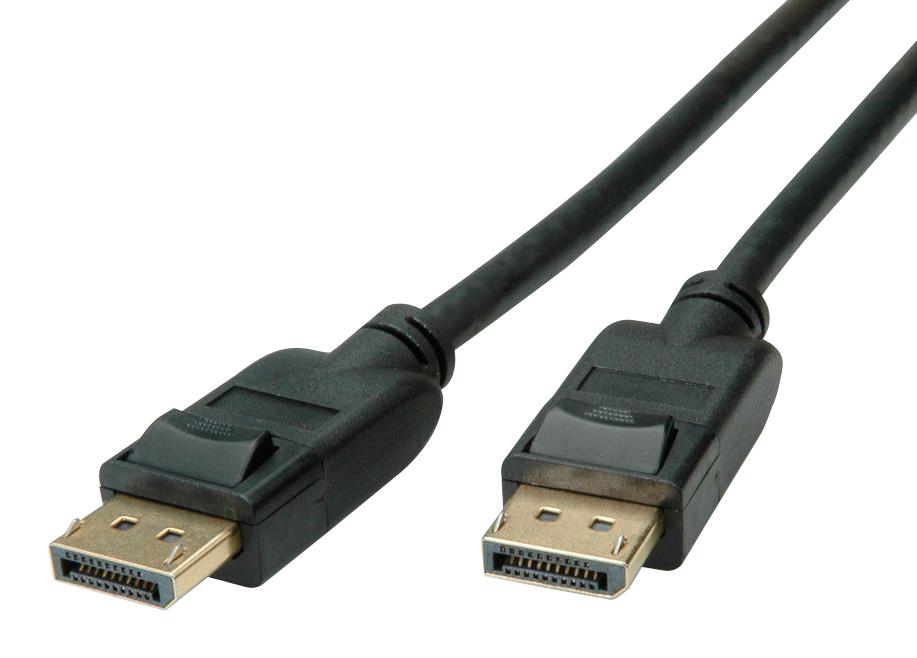 11.04.5813 AUDIO CABLE, DISPLAYPORT PLUG, 5M, BLACK ROLINE