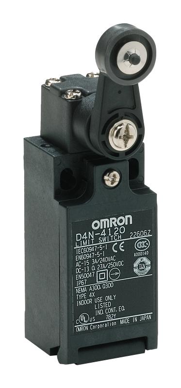 D4N1120 LIMIT SWITCH, SPST-NC/NO, 240VAC, 3A OMRON