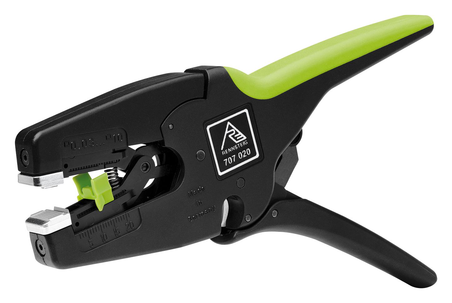 707 020 CABLE STRIPPER, 0.03MM2 TO 10MM2, 195MM RENNSTEIG