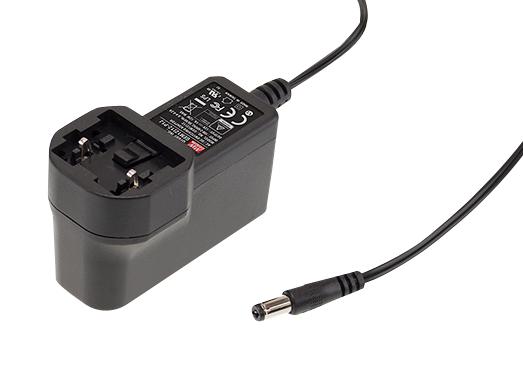 GEM06I18-P1J ADAPTER, AC-DC, 18V, 0.33A MEAN WELL