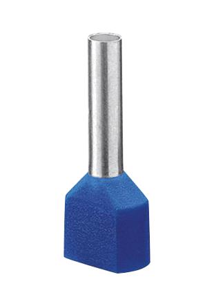 AI-TWIN  2X 2,5 -13 BU TERMINAL, WIRE FERRULE, 14AWG, BLUE PHOENIX CONTACT