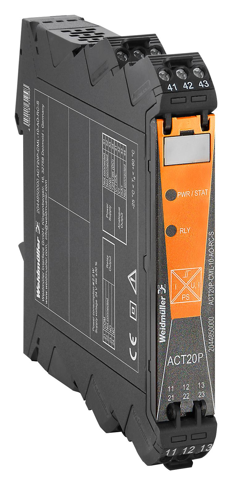 2044850000 CURRENT MEASURING TRANSDUCER, DIN RAIL WEIDMULLER