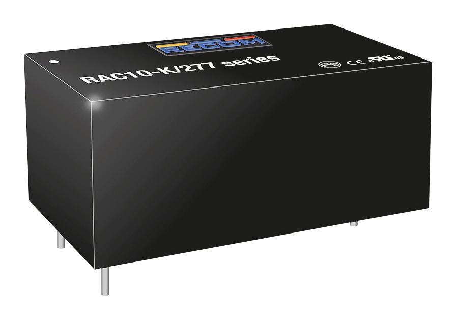 RAC10-15DK/277 POWER SUPPLY, AC-DC, 2 O/P, 10W RECOM POWER