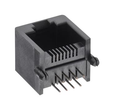 615008148521 RJ45 CONN, R/A, JACK, 8P8C, 1PORT, TH WURTH ELEKTRONIK