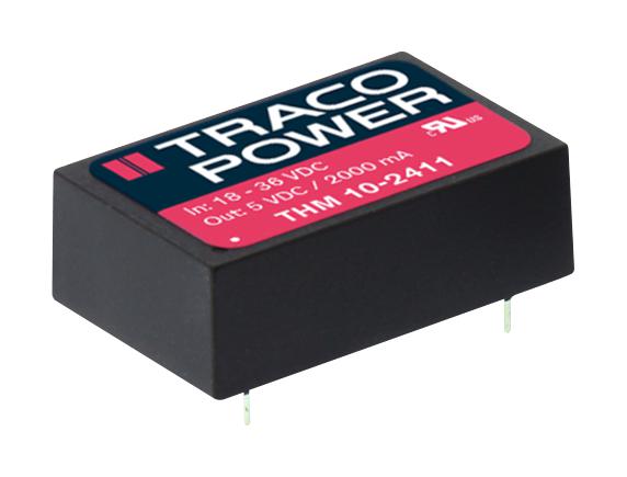 THM 10-1221 DC-DC CONVERTER, MEDICAL, 2 O/P, 10W TRACO POWER