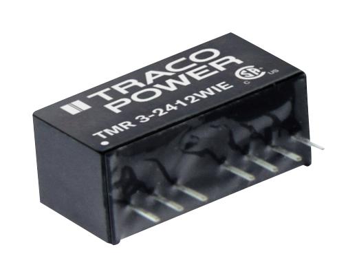 TMR 3-1212WIE DC-DC CONVERTER, 12V, 0.25A TRACO POWER