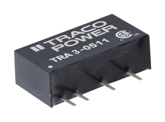 TRA 3-2411 DC-DC CONVERTER, 5V, 0.6A TRACO POWER