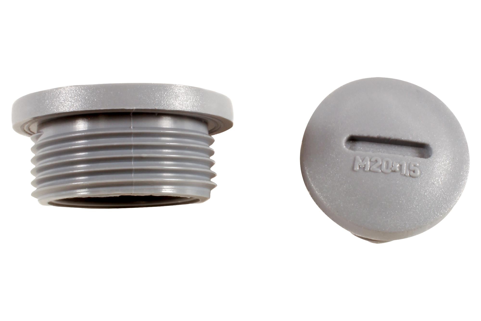 HPM20 SL080 HOLE PLUG, POLYAMIDE 6, M20 X 1.5, SLATE ALPHA WIRE