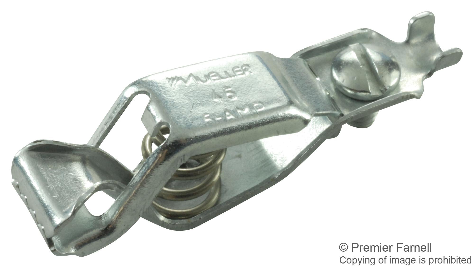 BU-45. PEE-WEE CLIP, STEEL, 5A, 7.9MM MUELLER ELECTRIC