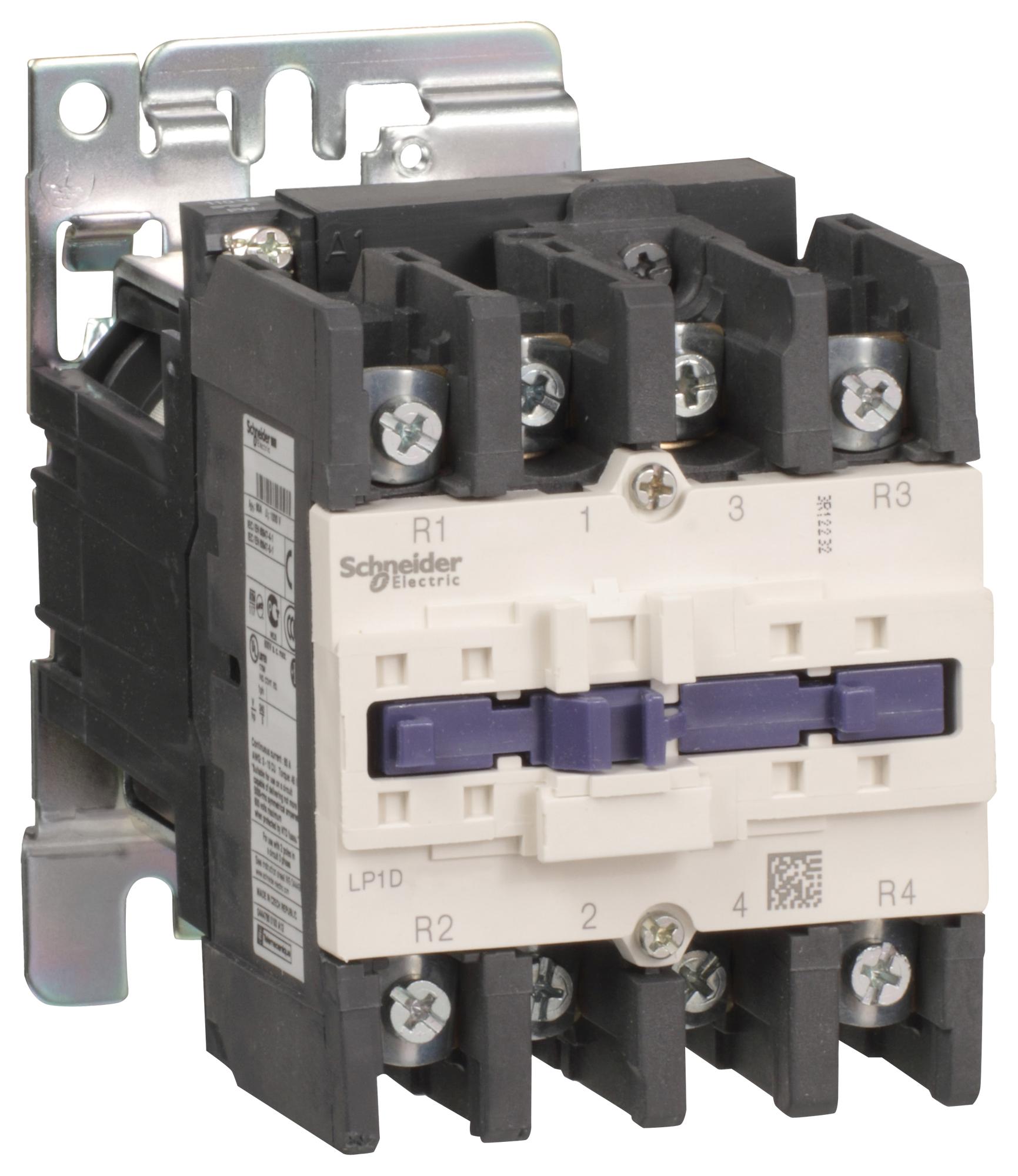 LP1D65008BD CONTACTOR, DPST-NO/NC, 24V, DIN RAIL SCHNEIDER ELECTRIC