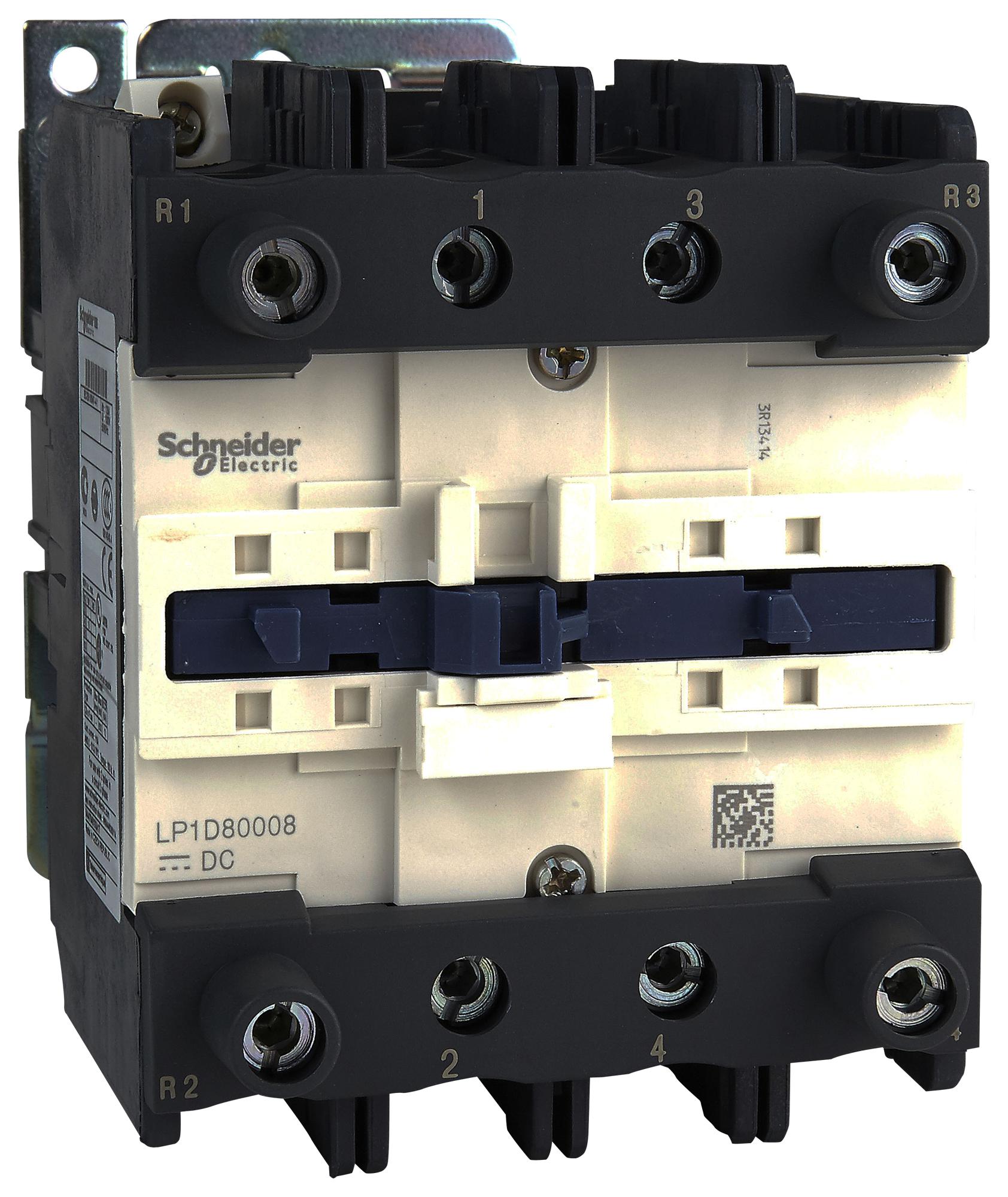 LP1D80008BW CONTACTOR, DPST-NO/NC, 24V, DIN RAIL SCHNEIDER ELECTRIC