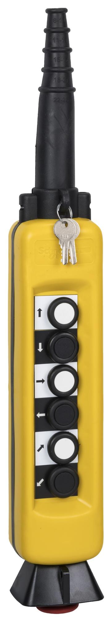 XACA06SPEC0280 PUSHBUTTON PENDANT STATION, 6BUTTON, 3A SCHNEIDER ELECTRIC