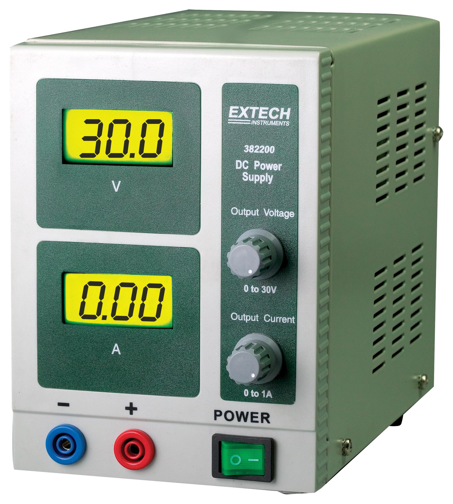 382200 DC POWER SUPPLY, 1 OUTPUT, ADJ, 1A/30V EXTECH INSTRUMENTS