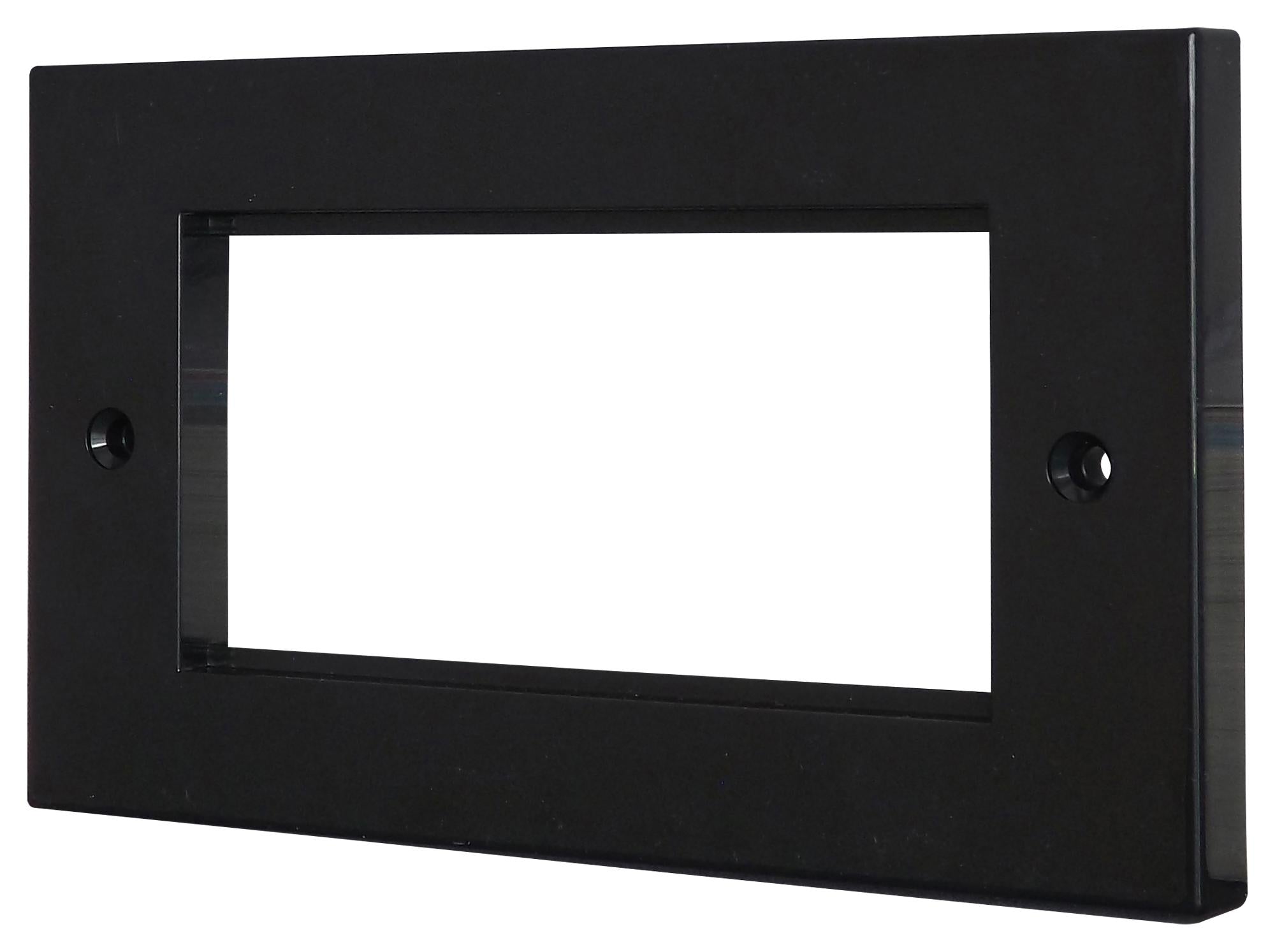 KPL4BK FACEPLATE, 4PORT, ABS, BLACK TUK