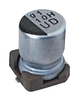 UUD1E101MCL1GS CAP, 100µF, 25V, SMD NICHICON