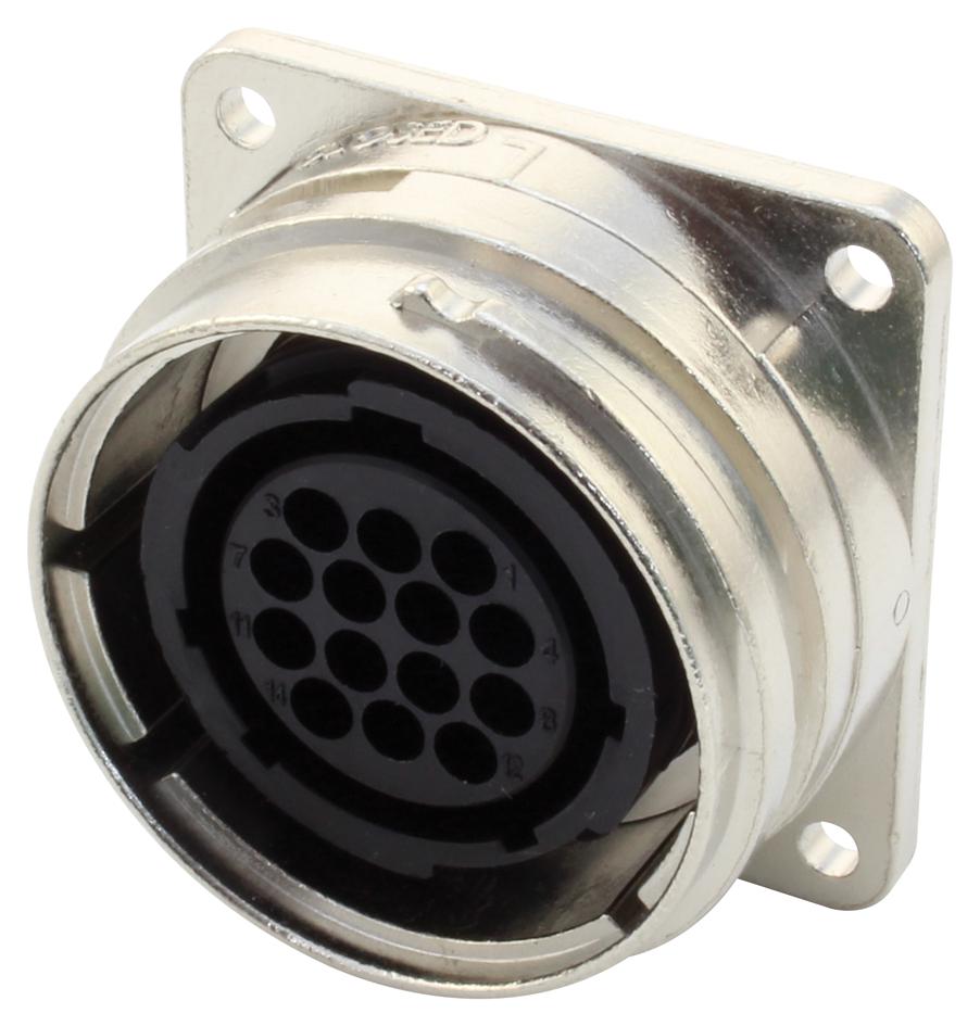 536206006 CIRCULAR CONNECTOR, RCPT, 6POS, PANEL JAEGER