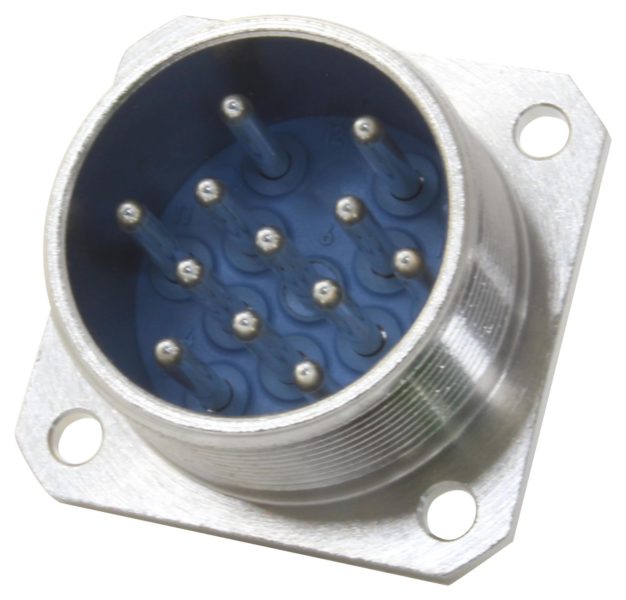 038359006 CIRCULAR CONNECTOR, RCPT, 12POS, PANEL JAEGER