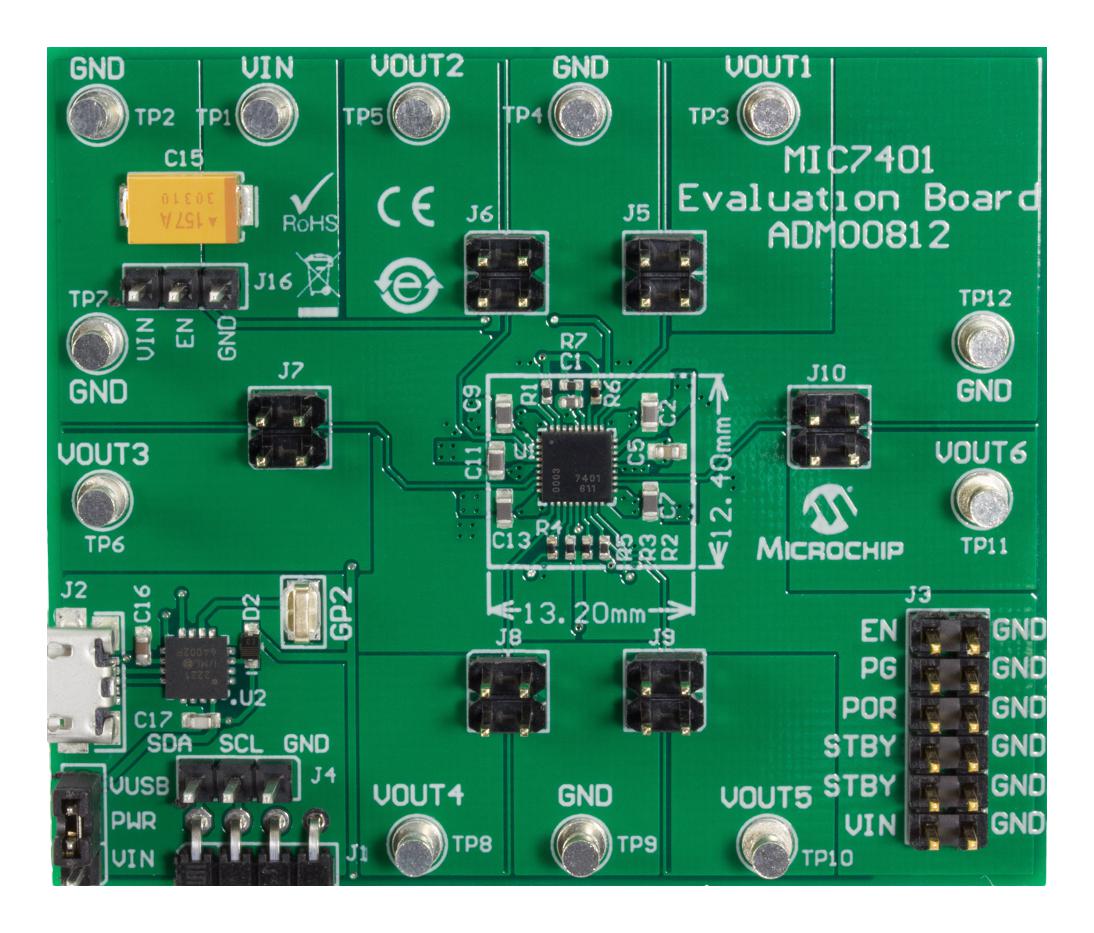 ADM00812 EVAL BOARD, BUCK/BOOST CONVERTER MICROCHIP