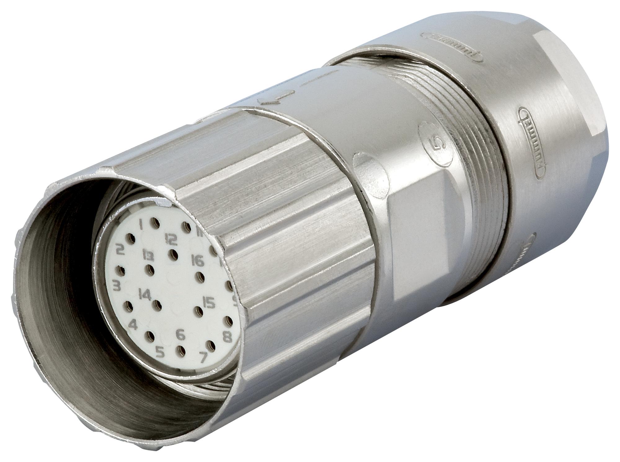 7.003.916.102 CIRCULAR INSERT, RCPT, 16POS, CRIMP HUMMEL