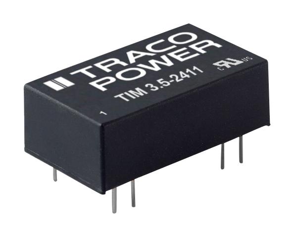 TIM 3.5-2412 DC-DC CONVERTER, MEDICAL, 12V, 0.292A TRACO POWER