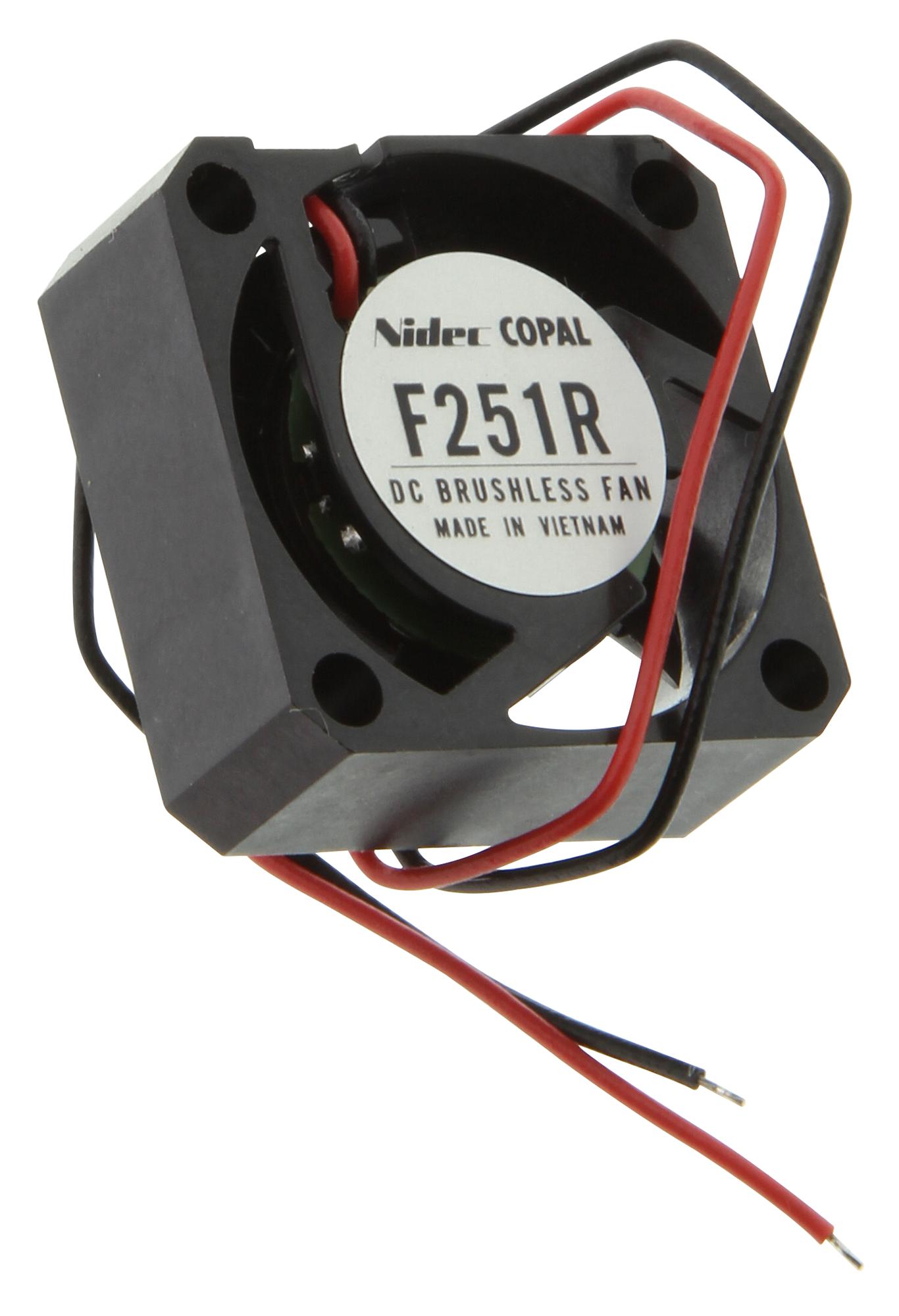 F251R-05LLC AXIAL FAN, 25MM, 5VDC, 1.412CFM, 11DBA NIDEC COPAL ELECTRONICS