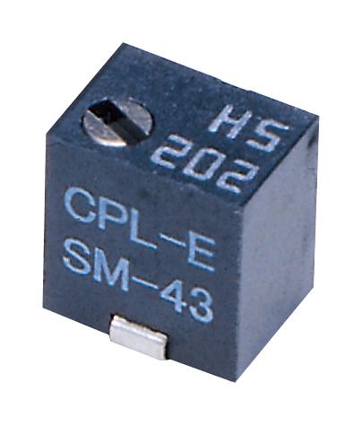 SM-43TW102 TRIMMER, 1K, 0.25W, 5TURNS NIDEC COPAL ELECTRONICS