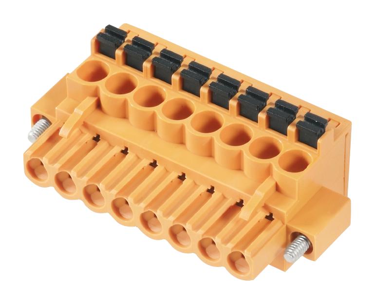 1002130000 TERMINAL BLOCK, PLUGGABLE, 6POS, 12AWG WEIDMULLER