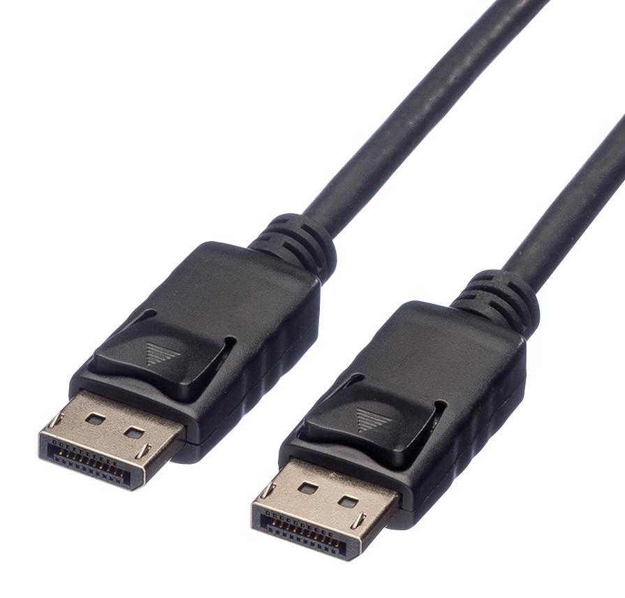 11.04.5767 CABLE, DP PLUG-PLUG, BLACK, 1.5M ROLINE