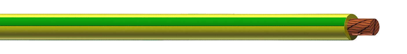 60.7015-100-20 HOOK-UP WIRE, 9AWG, GREEN/YELLOW, 10M STAUBLI