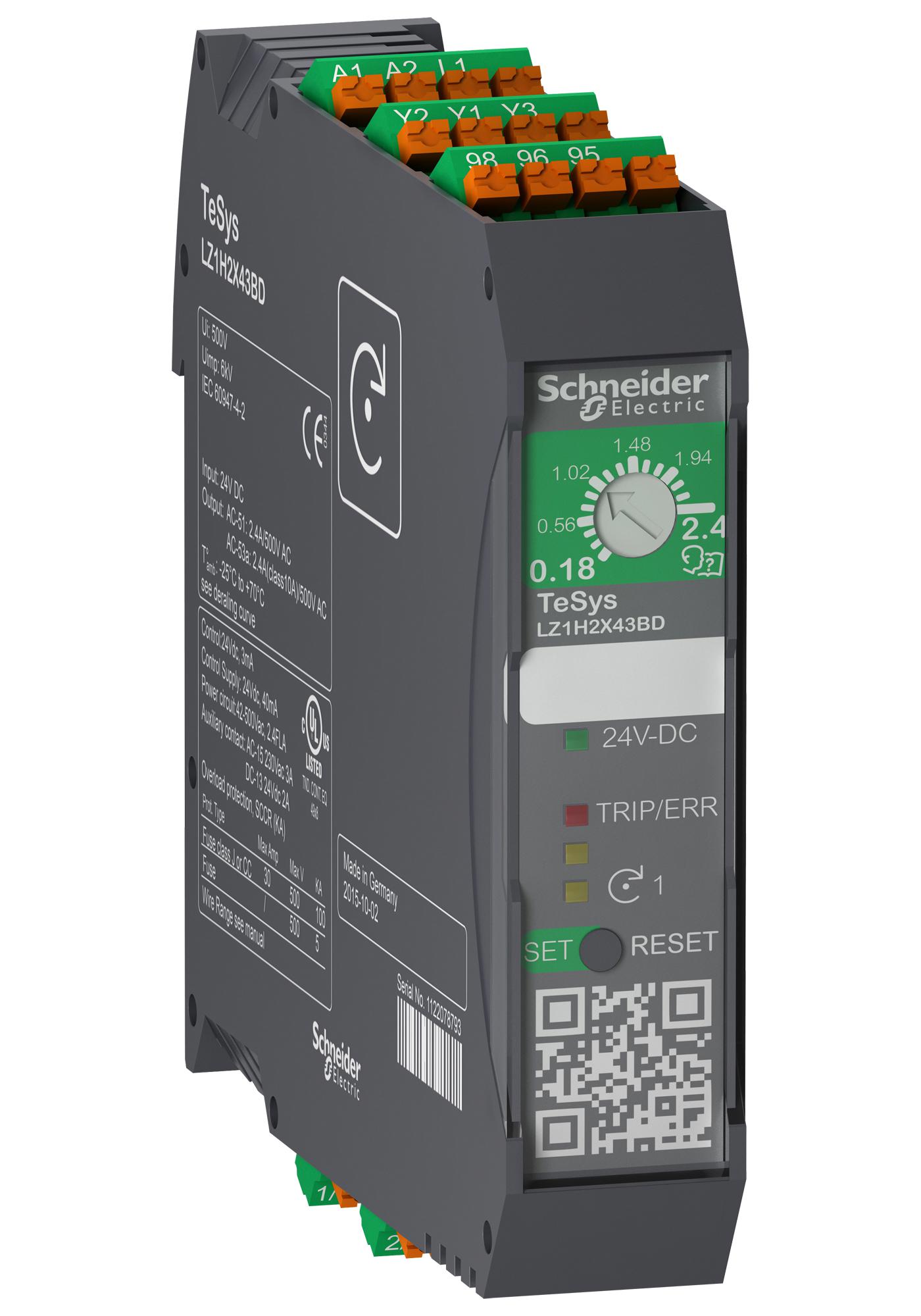 LZ1H6X53BD DOL MOTOR STARTER, 3-PH, 3KW, 500VAC SCHNEIDER ELECTRIC
