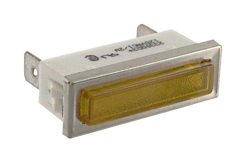 2390QD1-28V INCANDESCENT INDICATOR, RECTANGULAR, 28V VCC (VISUAL COMMUNICATIONS COMPANY)