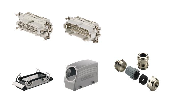 HDC KIT HE-P 16.120 M HDC KIT, 16POS, SIZE 6, M25, PUSH IN WEIDMULLER
