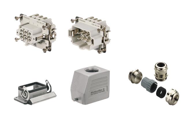 HDC KIT HE-P 06.11 M HDC KIT, 6POS, SIZE 3, M20, PUSH IN WEIDMULLER