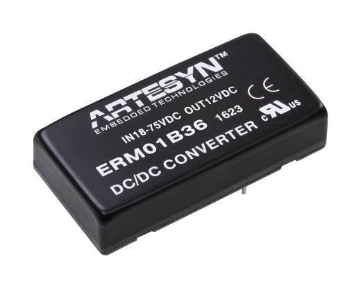 ERM01CC110 DC-DC CONVERTER, 2 O/P, 20W ARTESYN EMBEDDED TECHNOLOGIES
