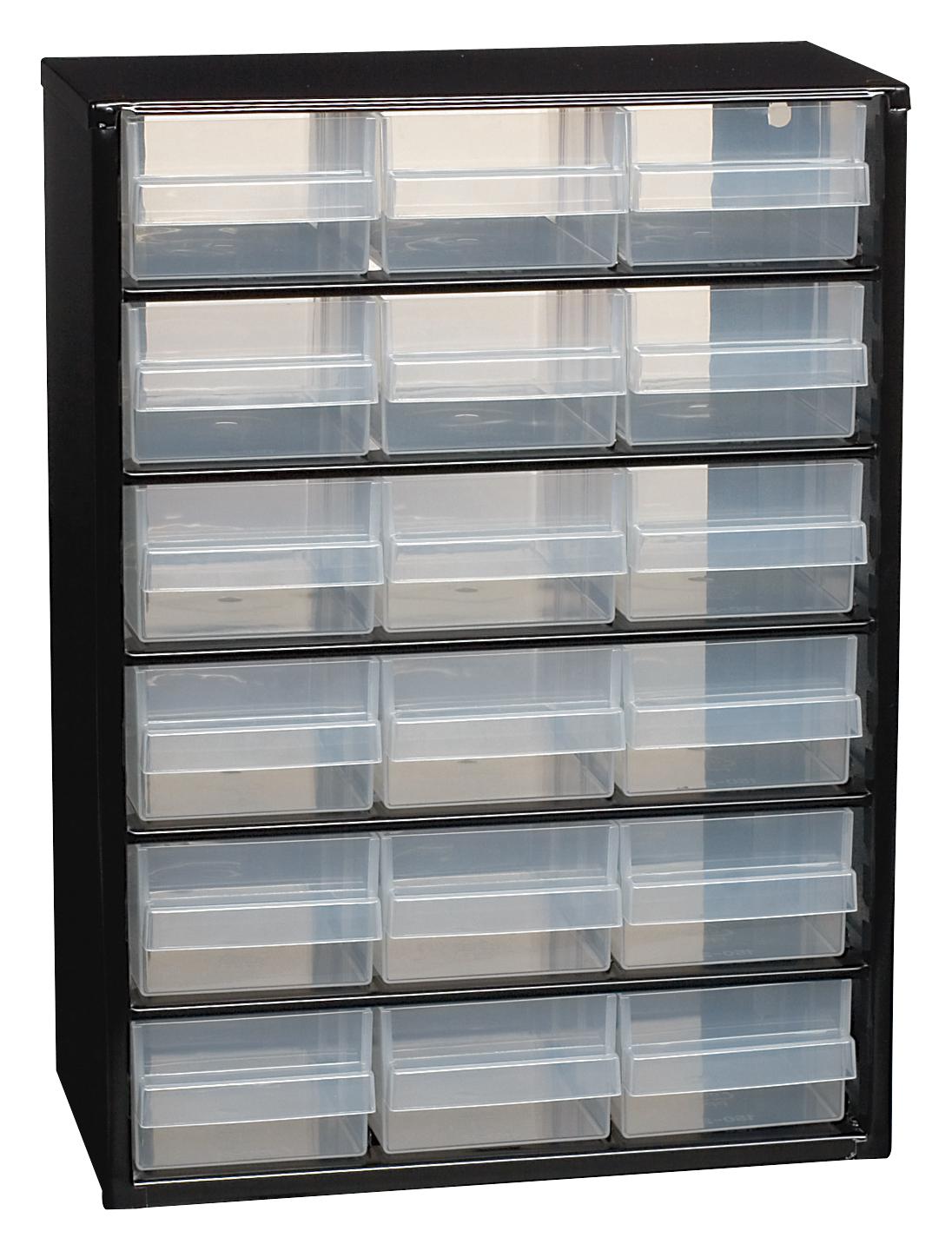 132022 STORAGE CABINET, STEEL, 18 DRAWER RAACO