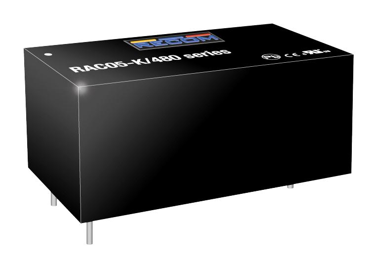 RAC05-12SK/480 POWER SUPPLY, AC-DC, 12V, 0.42A RECOM POWER