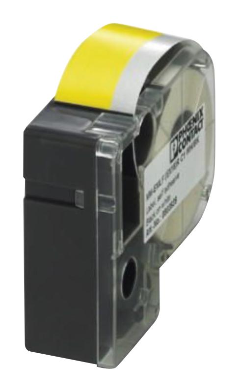 0803941 LABEL PRINTER TAPE, BLACK ON YELLOW, 8M PHOENIX CONTACT
