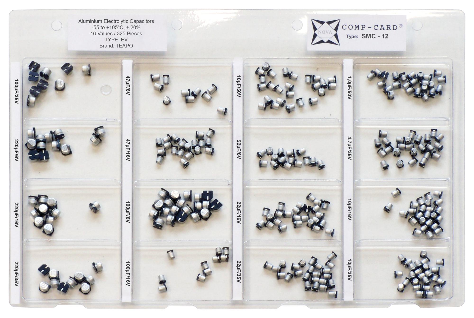 SMC-12 CAPACITOR KIT, EV-TYPE ALUM ELECTROLYTIC NOVA