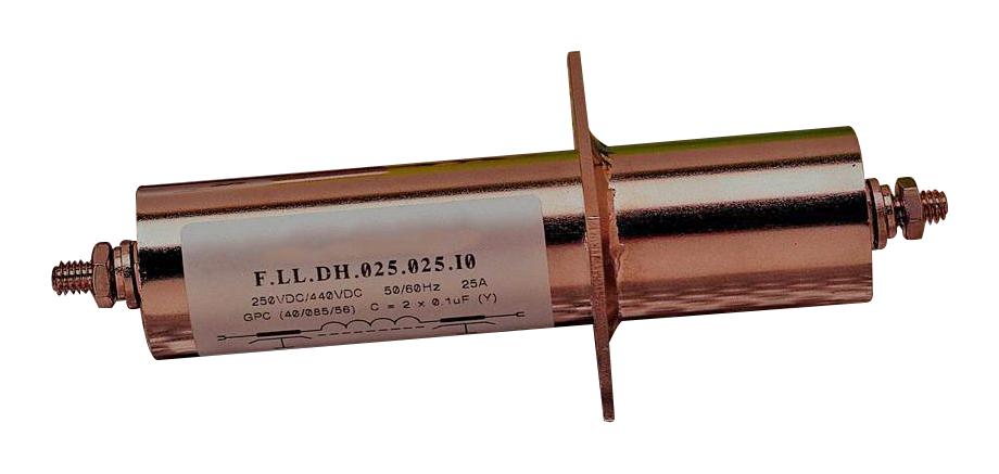 FLLDU200A225I0 FEED THROUGH FILTER, 1 PHASE, 200A, 440V KEMET