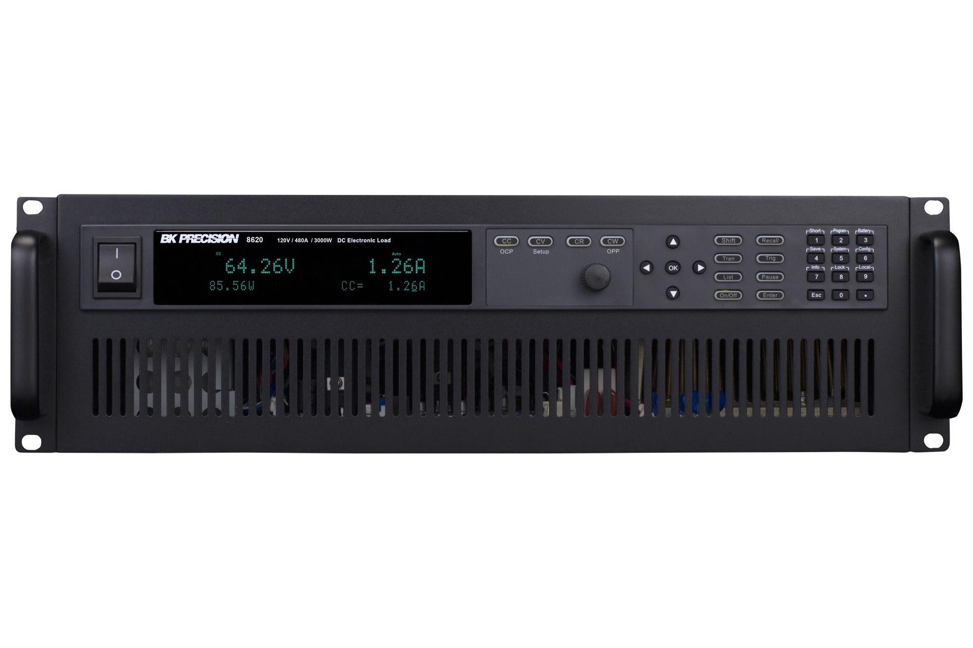 BK8620 DC ELECTRONIC LOAD, PROG, 480A, 3KW B&K PRECISION